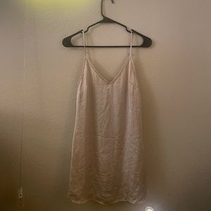 Cute mini satin slip dress!